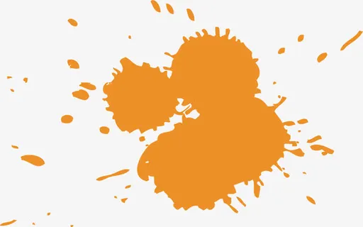 喷溅的墨水免抠