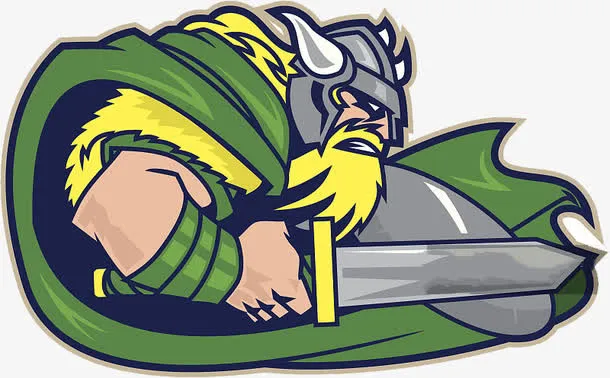 漫画形象冲锋的战士免抠