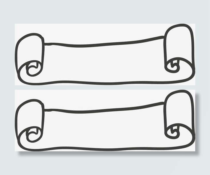 手绘标题矢量图免抠