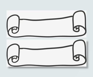 手绘标题矢量图免抠