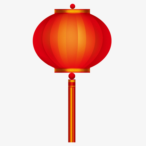 剪纸灯笼红灯笼免抠