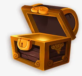 打开金色宝箱免抠