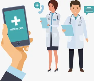 矢量手机医疗信息免抠