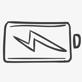 充电电池图标闪电苹果免抠