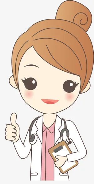 粉色大拇指医生免抠