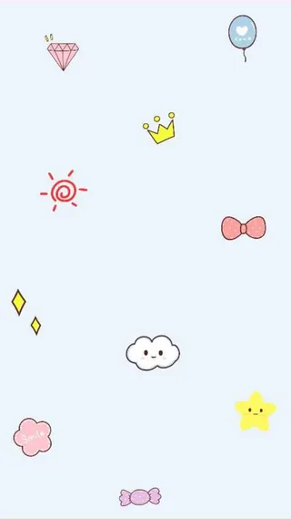 手绘卡通钻石气球免抠背景卡通/手绘元素