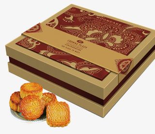 月饼包装盒设计效果图免抠