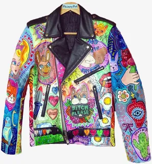 实物卡通图案男式夹克免抠免抠