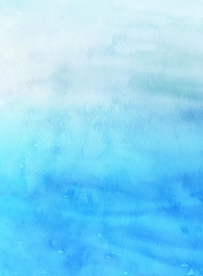 清新海底世界手绘水彩背景高清