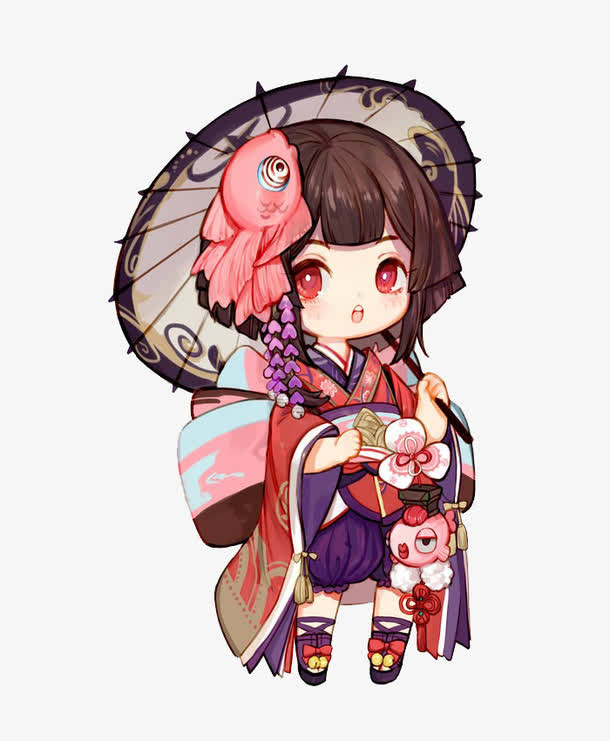 日本和服少女免抠