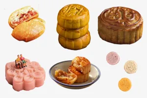 中秋节佳节月饼免抠