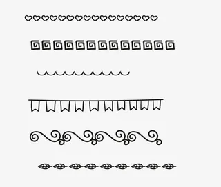 优雅黑色花纹边框矢量素材免抠