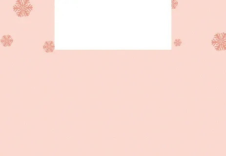 粉色雪花纯色海报免抠