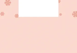 粉色雪花纯色海报免抠