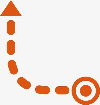 虚线几何箭头免抠