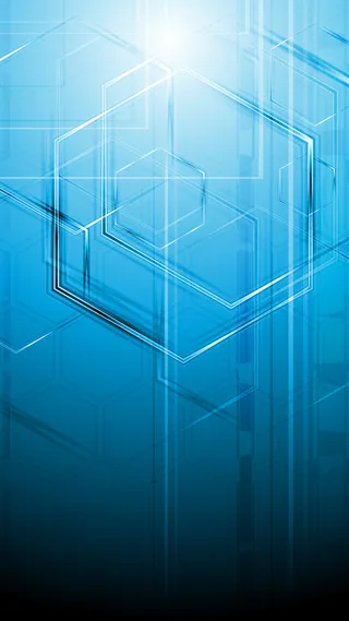 蓝色立体几何H5背景高清