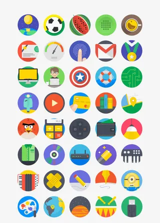 扁平化图标合集免抠