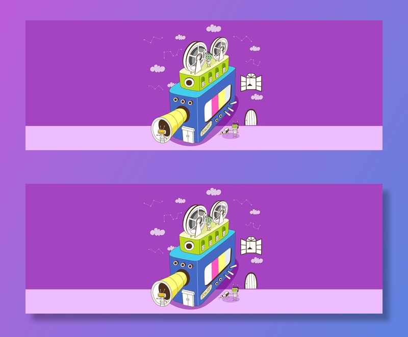 插画影片录像机器高清