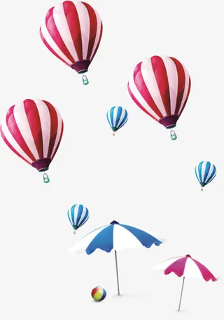 热气球素材免抠