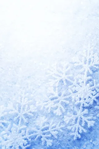 白色调背景冬天雪花