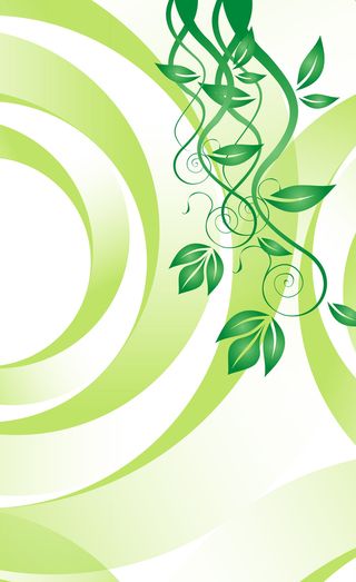 动感几何纹理绿色植物海报背景高清