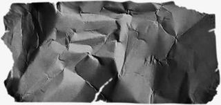 灰色褶皱纸张免抠