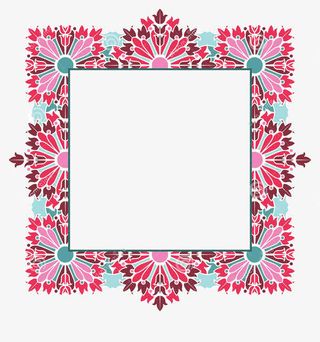 卡通二维码框免抠