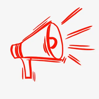 卡通手绘小喇叭素材仑免抠