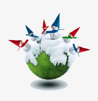 住在雪国的雪人免抠