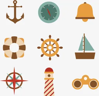 航海九宫格免抠