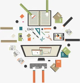 创意卡通商务金融素材免抠