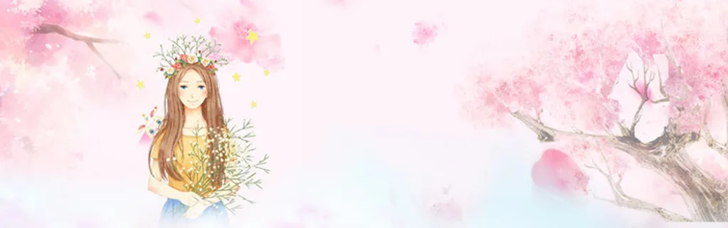 七夕浪漫粉色花瓣情人节背景高清