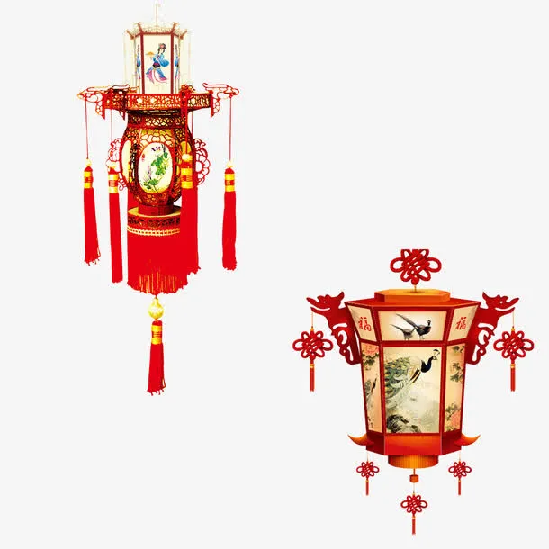 中国吉祥喜庆灯笼免抠