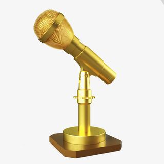 金色话筒免抠