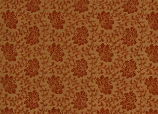 中国风黄红色花纹海报免抠