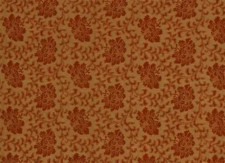 中国风黄红色花纹海报免抠