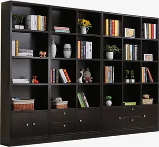 书柜自由组合大书柜免抠