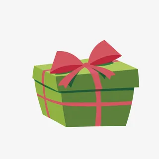 手绘卡通装饰礼盒精美礼盒广告设免抠