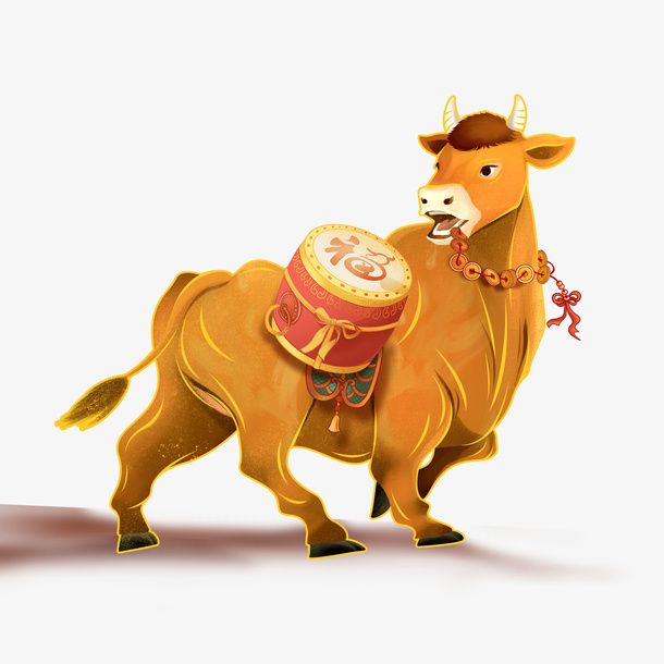 金牛  牛年   春节元素  牛年大吉免抠