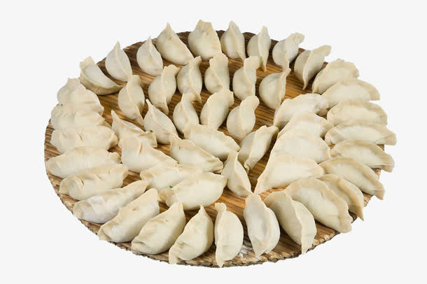 一大盘饺子免抠