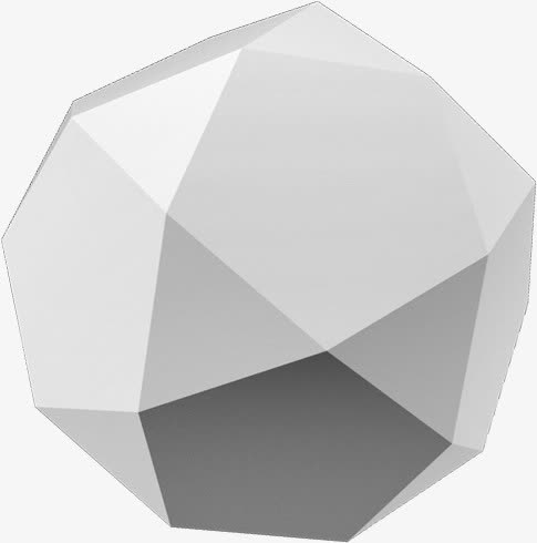 立体几何3D石膏画笔免抠