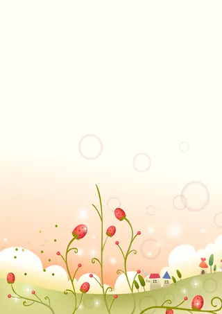 春天风景插画免费下载高清