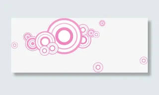 粉色圆形背景七夕