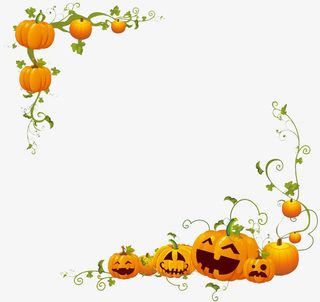 万圣节边框免抠