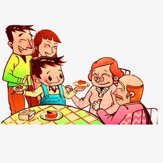 团圆饭素材免抠 团圆饭素材免抠