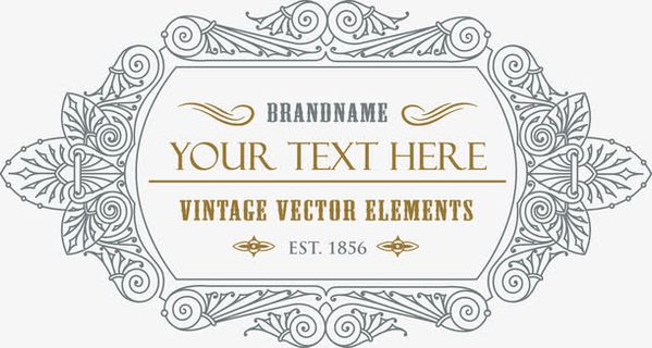 欧式花纹设计免抠