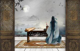 原创异乡之夜免抠