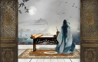 原创异乡之夜免抠