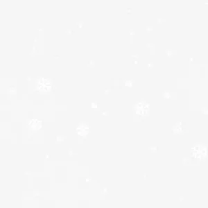 白色雪花漂浮图案免抠