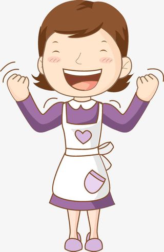 大笑的女人免抠手绘/卡通卡通元素